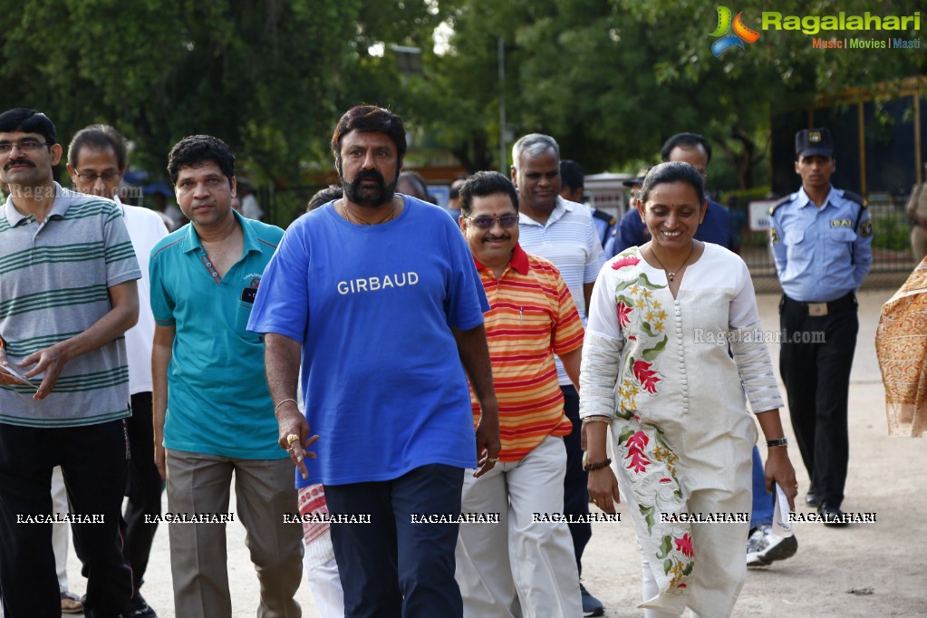 Nandamuri Balakrishna at addlife 'International Day of Yoga' Yoga Camp at KBR Park, Hyderabad