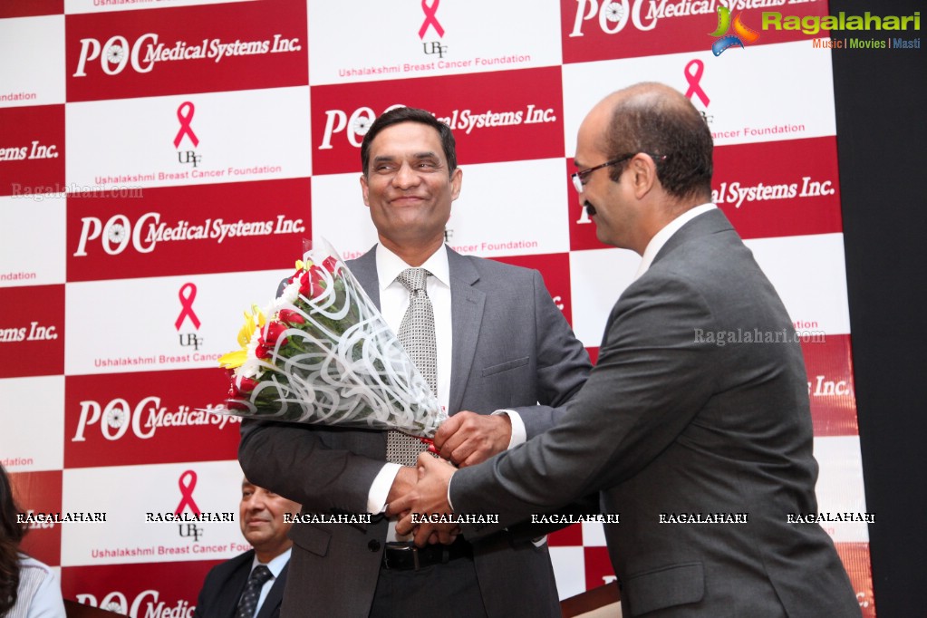 POC Medical Systems and Ushalakshmi Breast Cancer Foundation Press Meet at Hotel ITC Kakatiya, Hyderabad