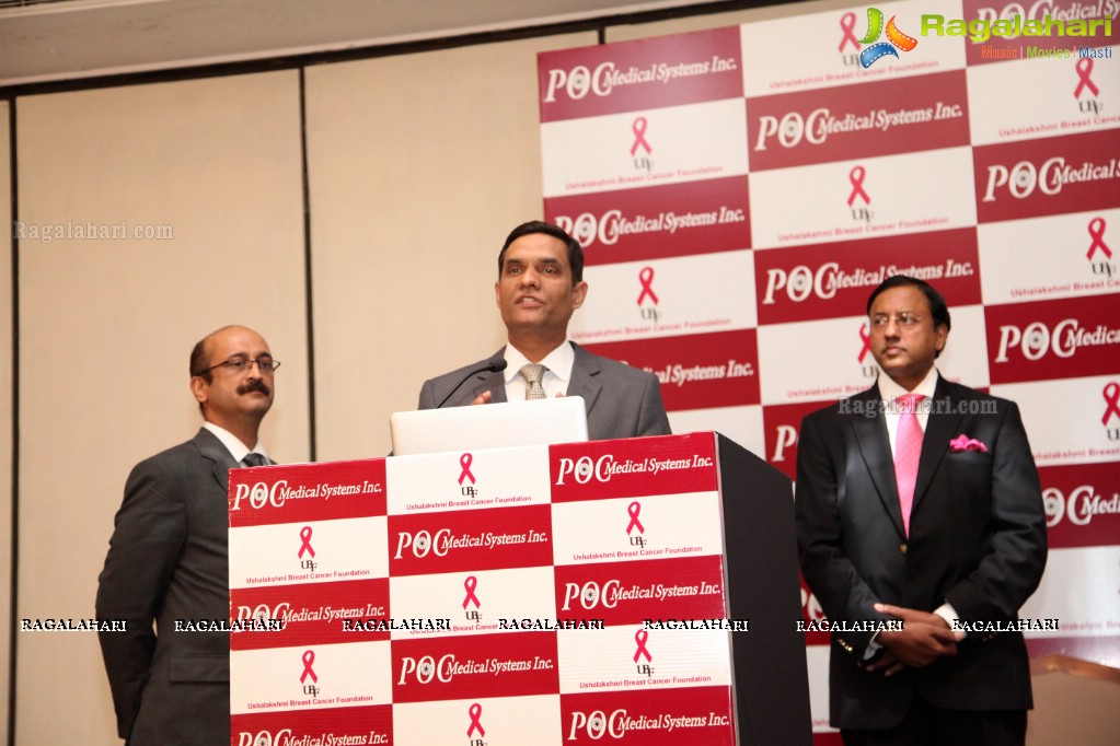 POC Medical Systems and Ushalakshmi Breast Cancer Foundation Press Meet at Hotel ITC Kakatiya, Hyderabad