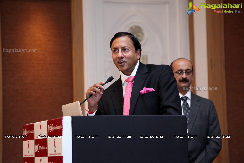 POC Medical Systems and Ushalakshmi Breast Cancer Foundation Press Meet at Hotel ITC Kakatiya, Hyderabad