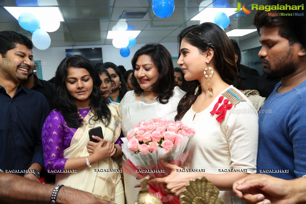 Samantha launches V Care Super Speciality Clinic at Banjara Hills, Hyderabad