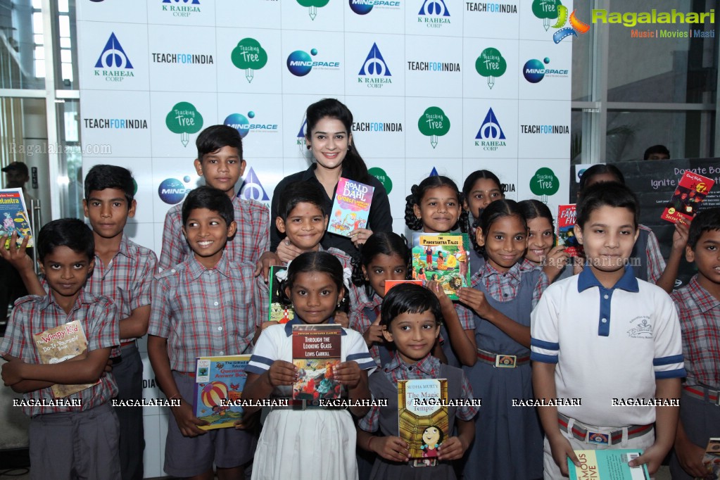 Second Edition of 'The Book Donation Drive' with Jenny Honey by Teach for India at Raheja Mindspace, Hyderabad