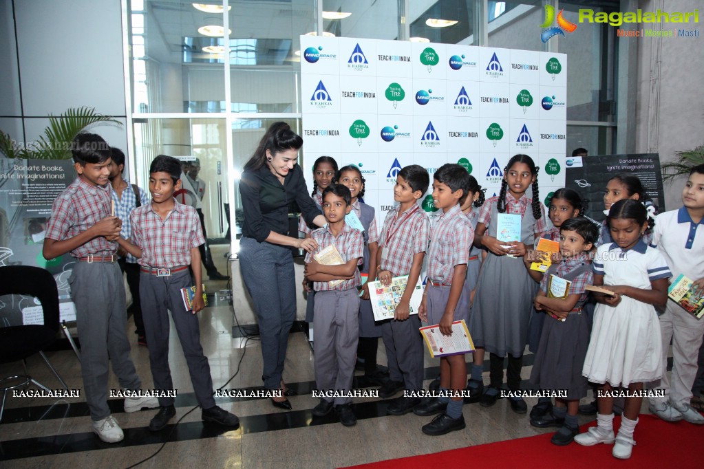 Second Edition of 'The Book Donation Drive' with Jenny Honey by Teach for India at Raheja Mindspace, Hyderabad