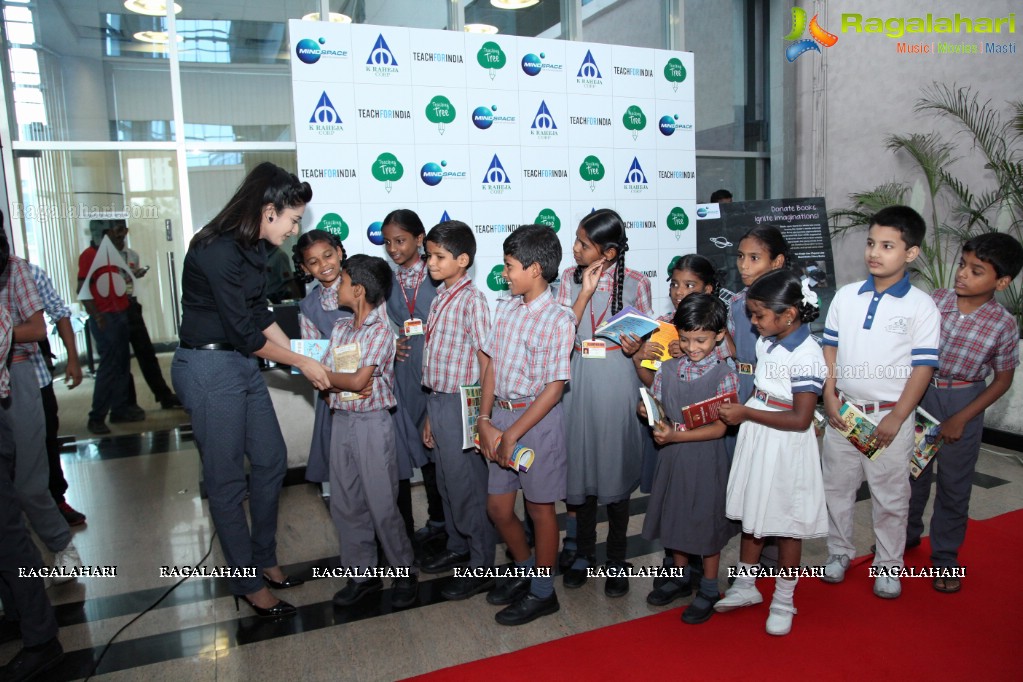 Second Edition of 'The Book Donation Drive' with Jenny Honey by Teach for India at Raheja Mindspace, Hyderabad