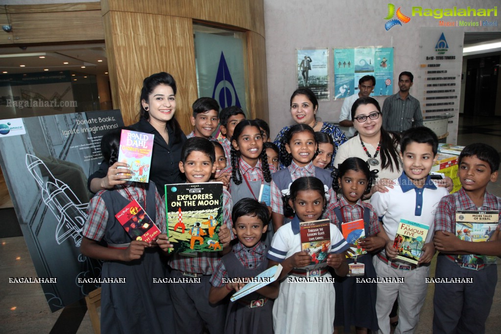 Second Edition of 'The Book Donation Drive' with Jenny Honey by Teach for India at Raheja Mindspace, Hyderabad