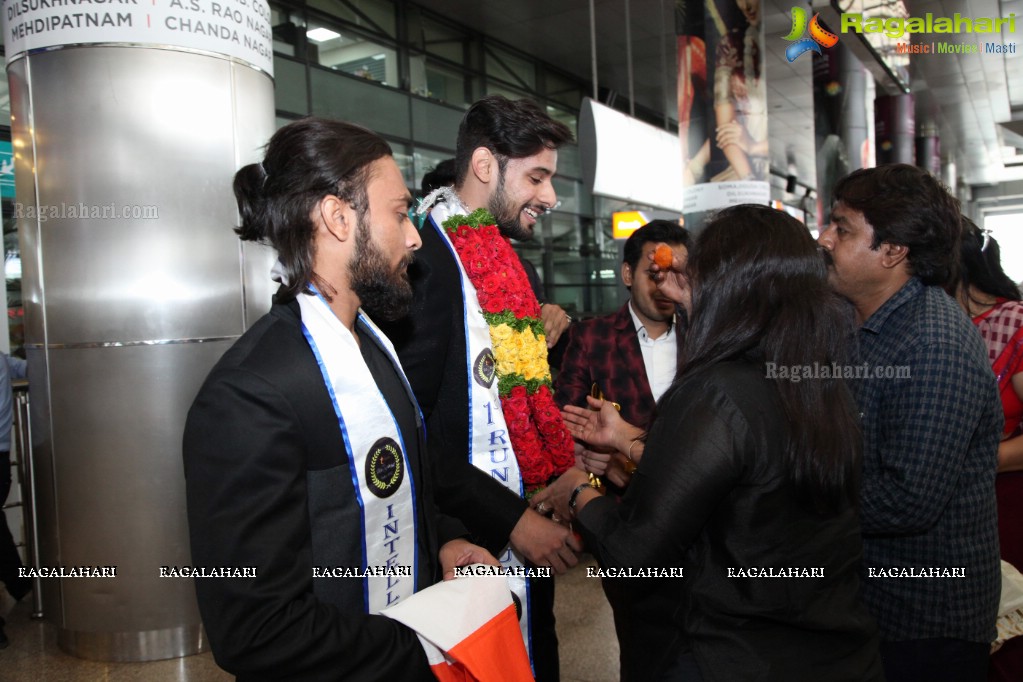 Starlife Mr. India 2K17 Winners at Shamshabad Airport