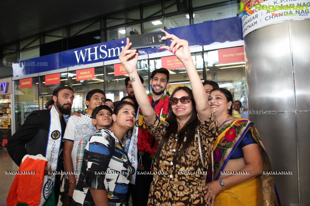 Starlife Mr. India 2K17 Winners at Shamshabad Airport