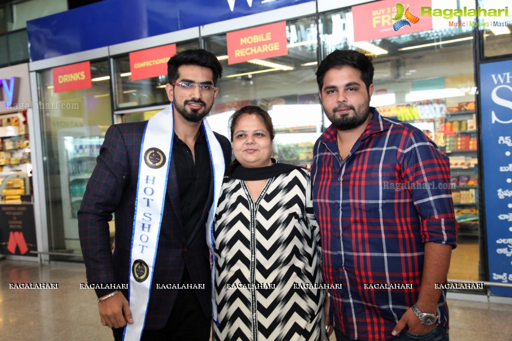 Starlife Mr. India 2K17 Winners at Shamshabad Airport