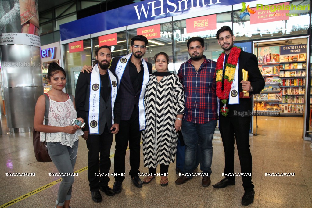 Starlife Mr. India 2K17 Winners at Shamshabad Airport