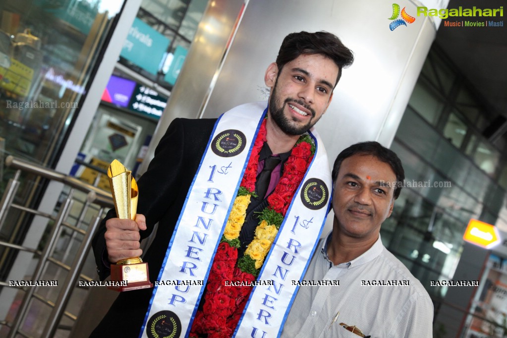 Starlife Mr. India 2K17 Winners at Shamshabad Airport