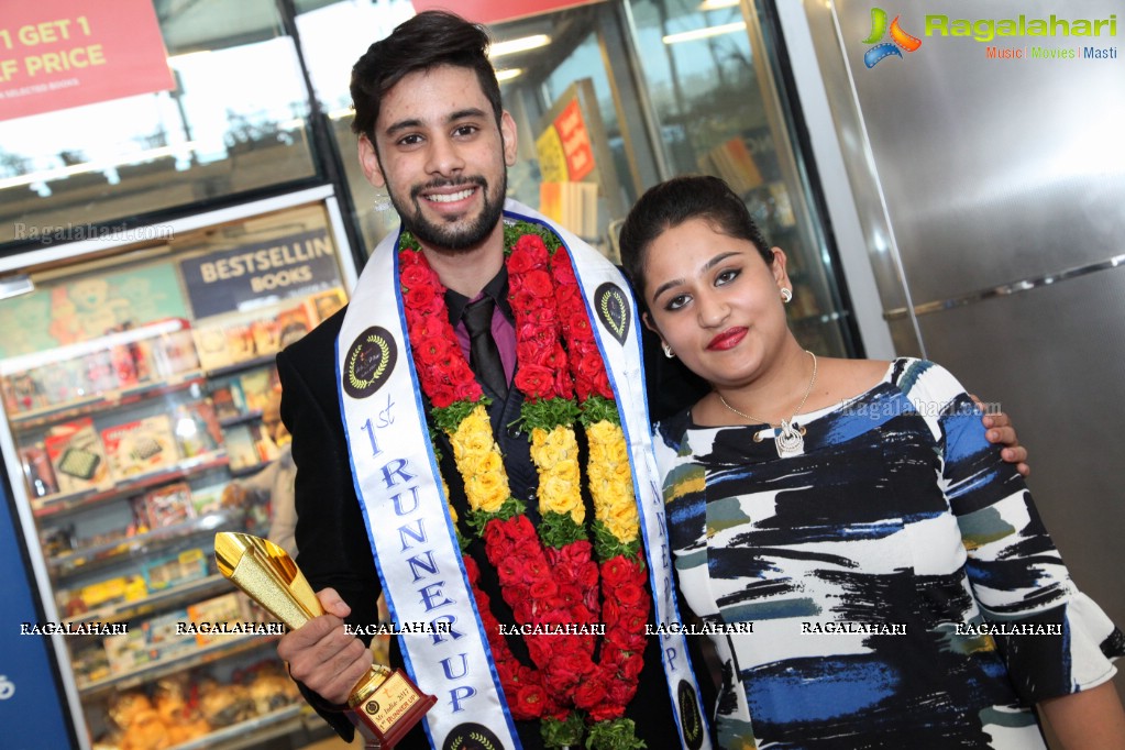 Starlife Mr. India 2K17 Winners at Shamshabad Airport
