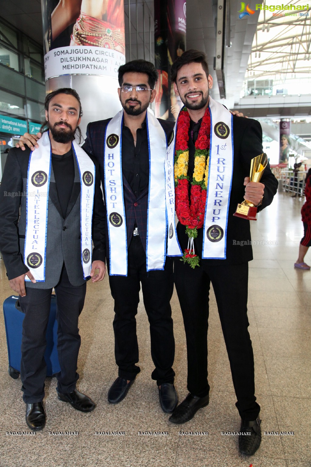 Starlife Mr. India 2K17 Winners at Shamshabad Airport