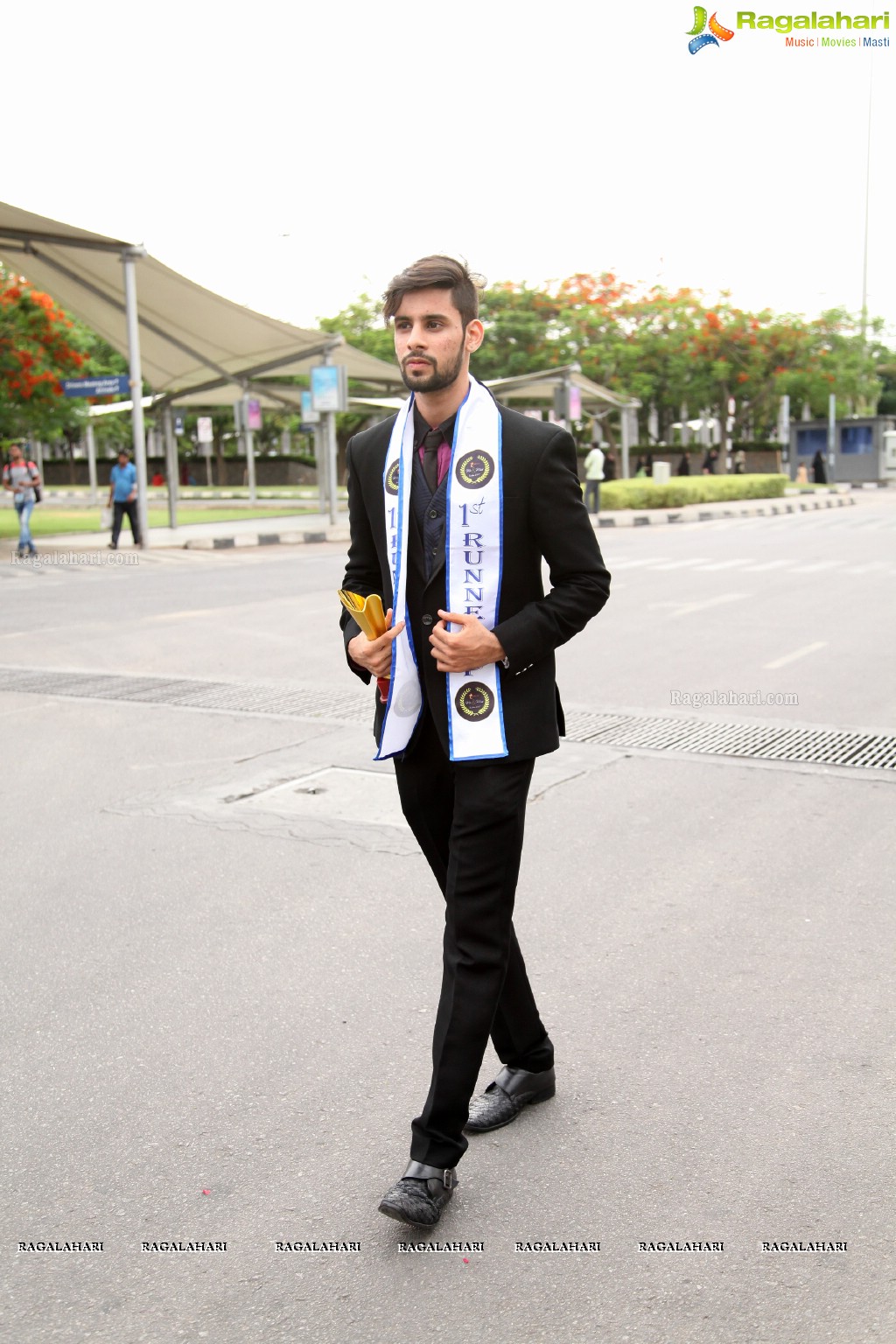 Starlife Mr. India 2K17 Winners at Shamshabad Airport