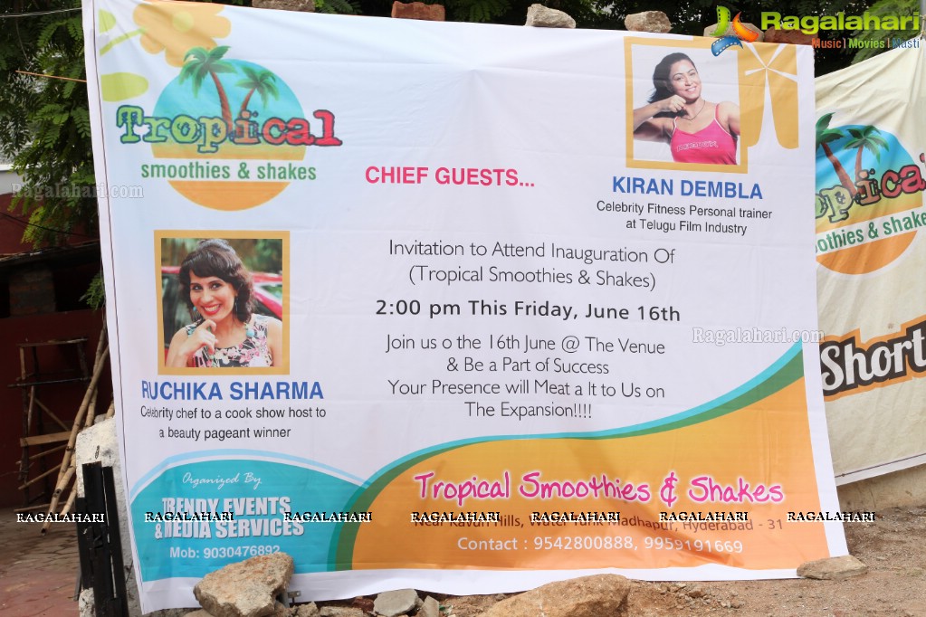 Tropical Smoothies and Shakes Launch at Kavuri Hills, Hyderabad