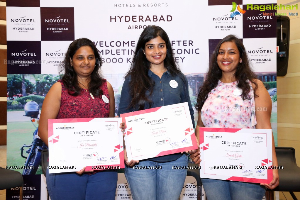 Women Bikers Felicitation Event at Novotel Hyderabad Airport