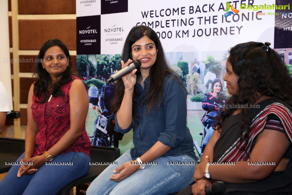 Women Bikers Felicitation Event at Novotel Hyderabad Airport