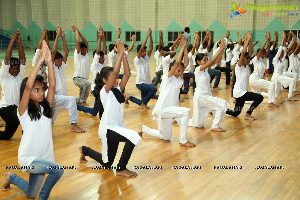 World Yoga Day Celebrations by Mansi Gulati at Yousufguda Stadium, Hyderabad