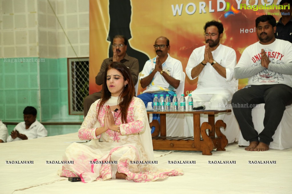 World Yoga Day Celebrations by Mansi Gulati at Yousufguda Stadium, Hyderabad