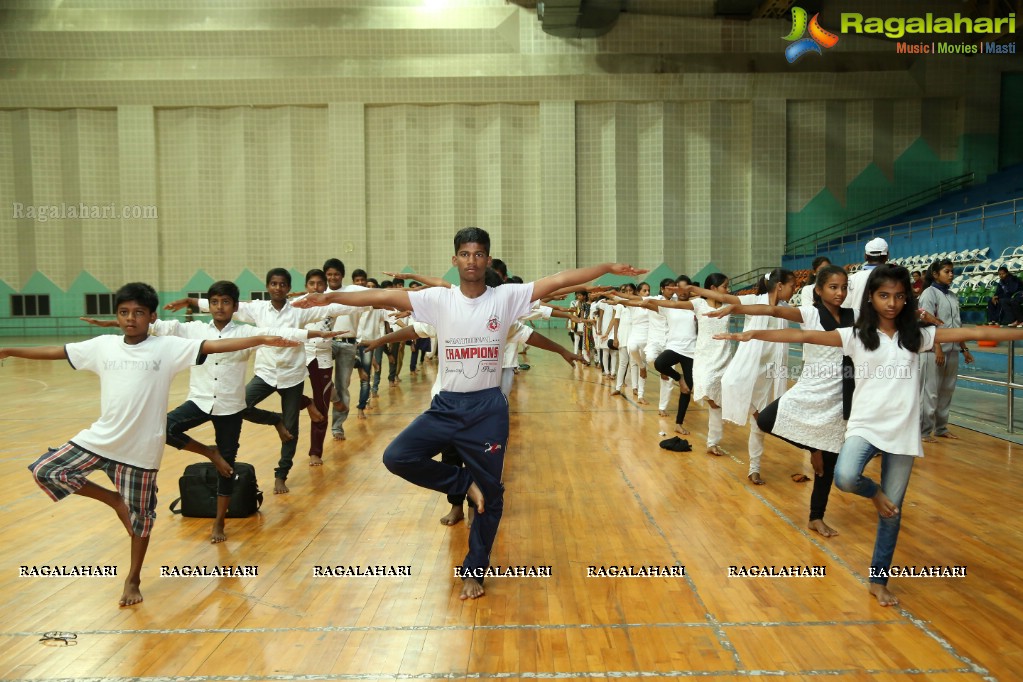 World Yoga Day Celebrations by Mansi Gulati at Yousufguda Stadium, Hyderabad