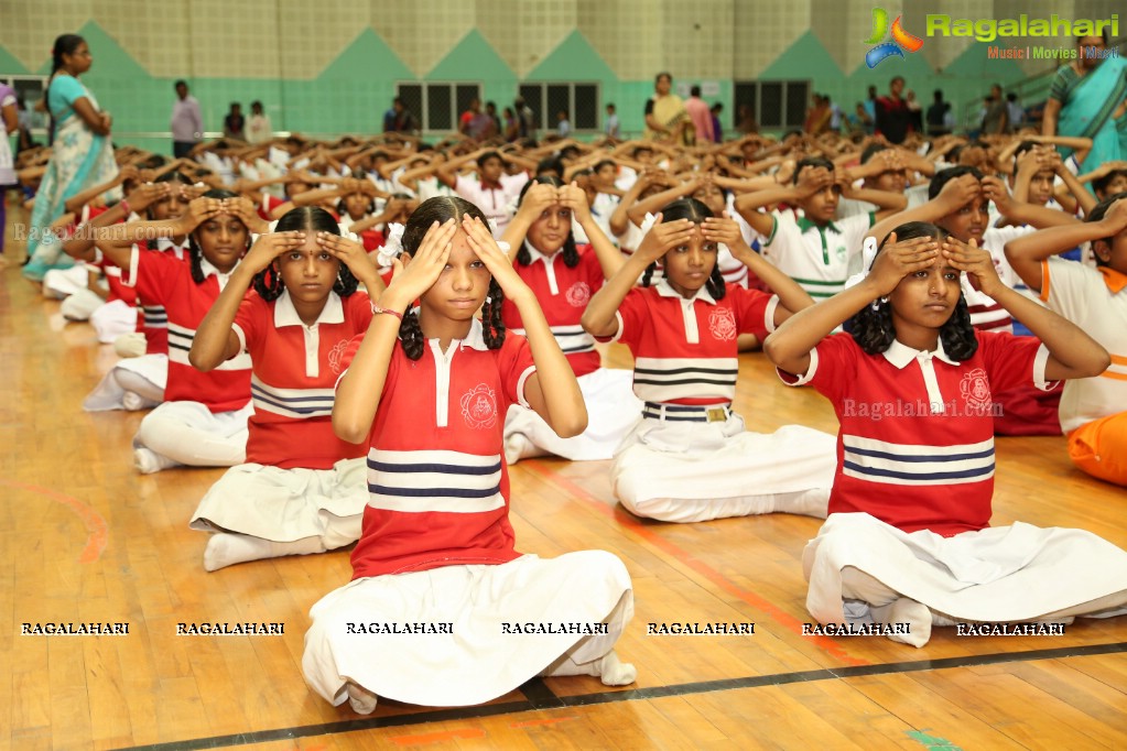 World Yoga Day Celebrations by Mansi Gulati at Yousufguda Stadium, Hyderabad