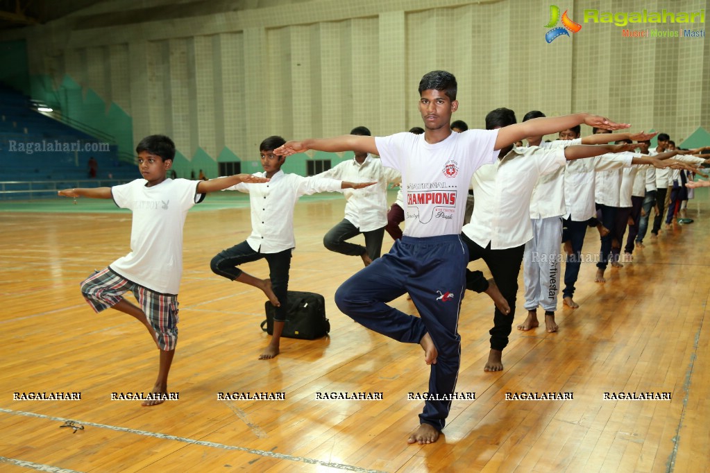 World Yoga Day Celebrations by Mansi Gulati at Yousufguda Stadium, Hyderabad