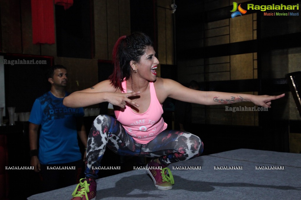 Zumba in the Club by Vijaya Tupurani at Playboy Club, Hyderabad