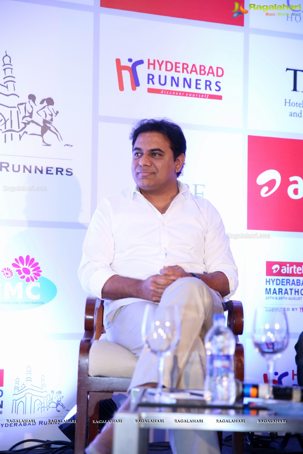 Announcement of 8th Edition of Airtel Hyderabad Marathon 2018 by Hyderabad Runners Society at Taj Krishna