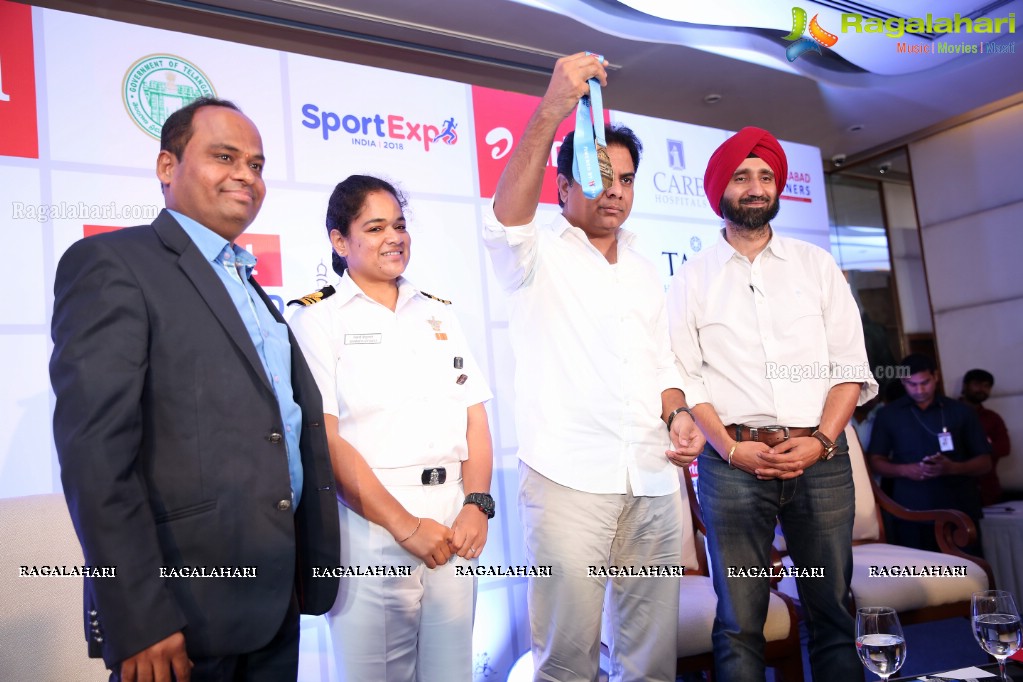 Announcement of 8th Edition of Airtel Hyderabad Marathon 2018 by Hyderabad Runners Society at Taj Krishna