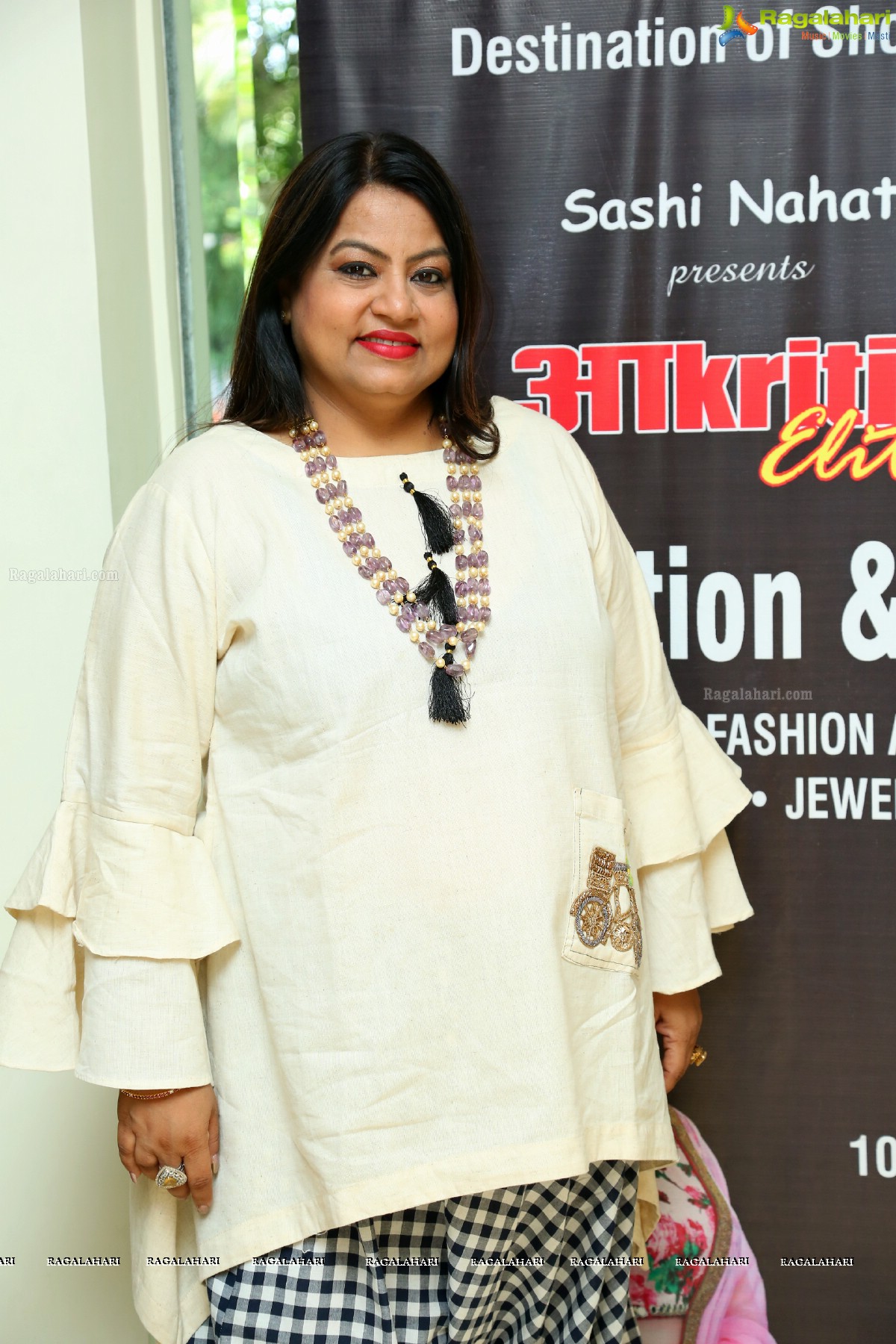 Priya Augustin inaugurates Akritti Elite Exhibition and Sale at Taj Deccan