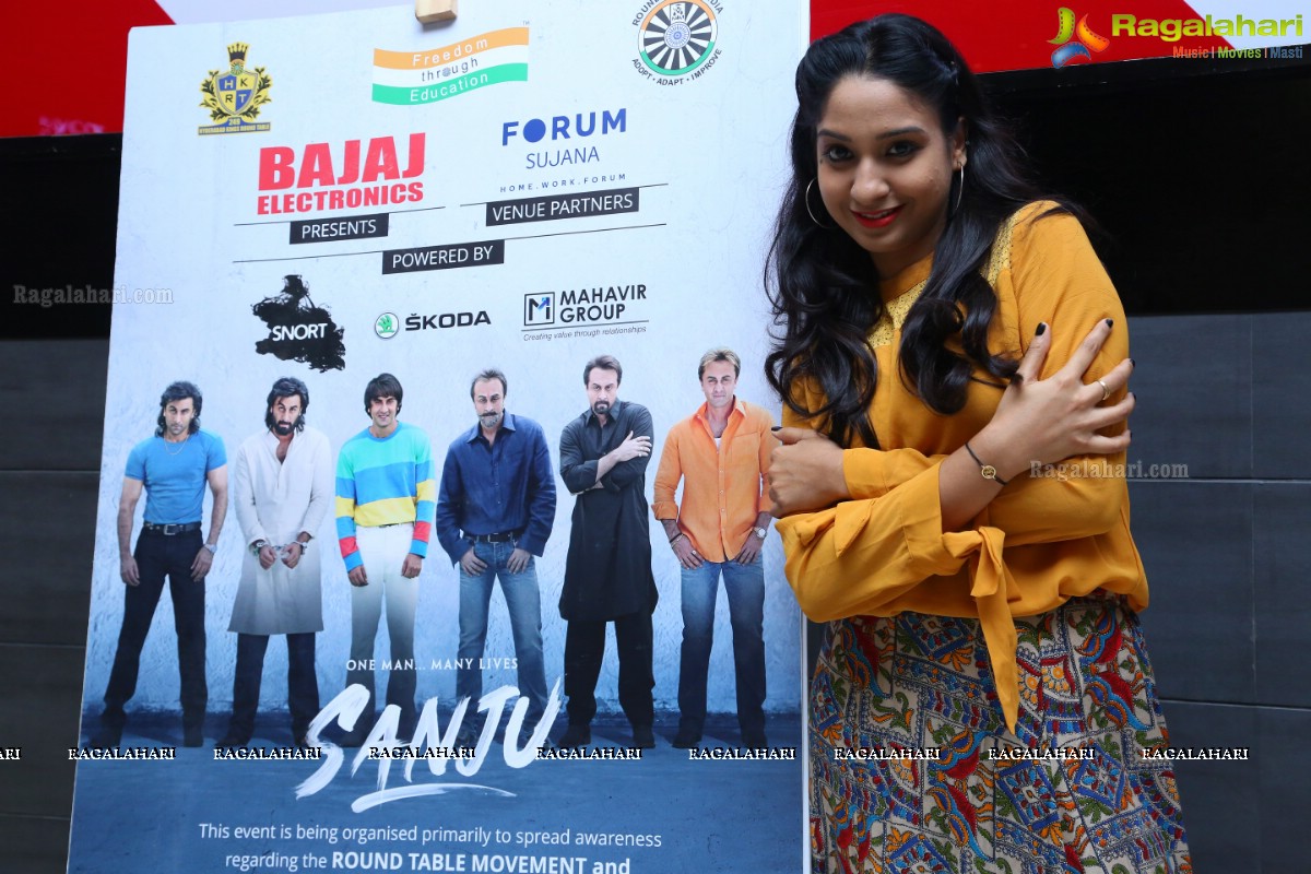 Fund Raising Special Screening of Sanju by Bajaj Electronics and Round Table India at Forum Sujana Mall