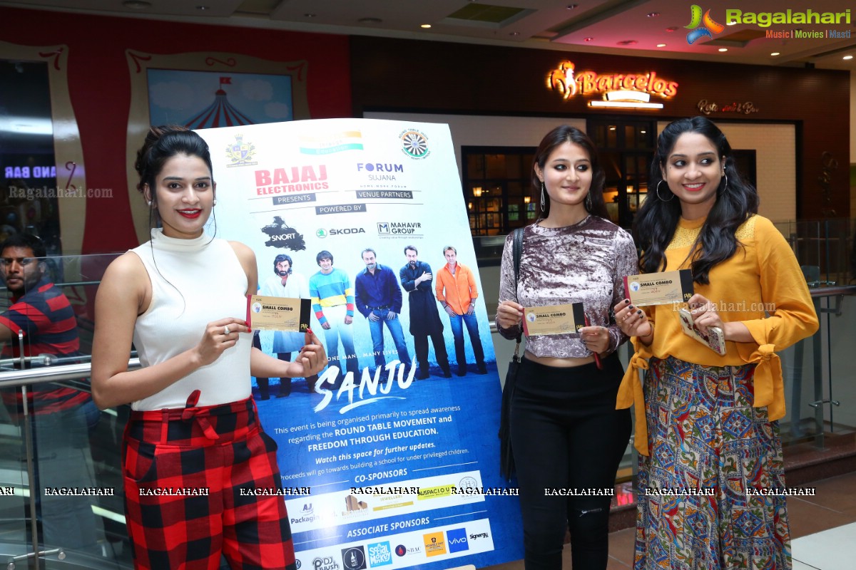 Fund Raising Special Screening of Sanju by Bajaj Electronics and Round Table India at Forum Sujana Mall