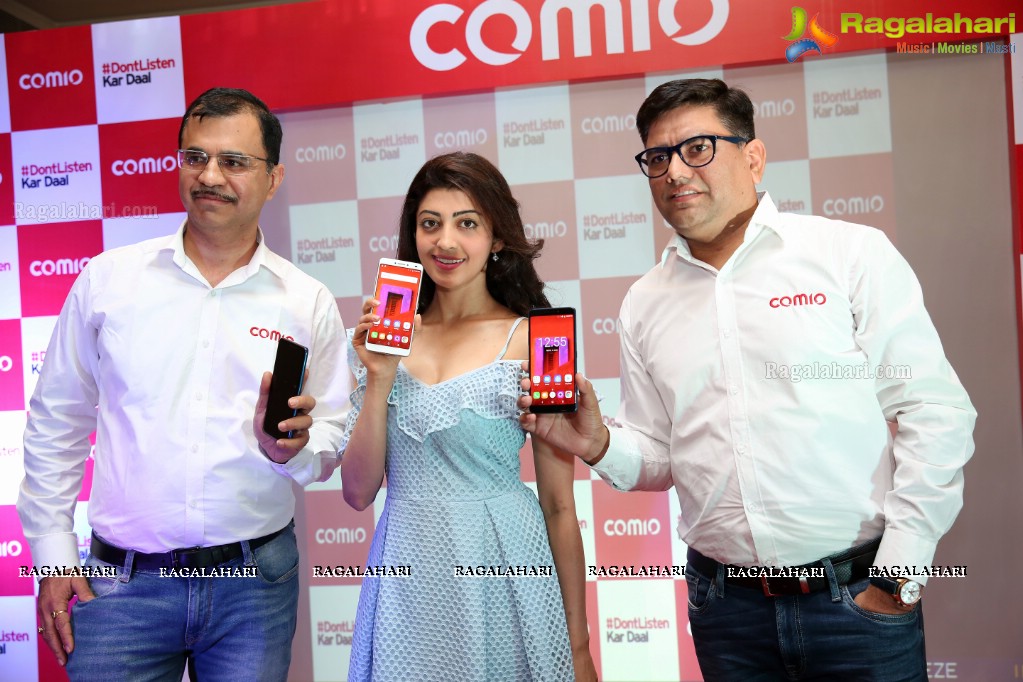 Comio Smartphones Press Conference with Pranitha Subhash at Radisson Hyderabad Hitec City