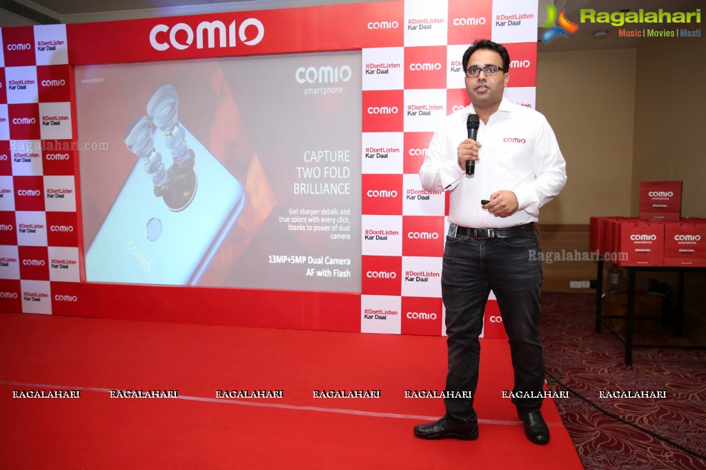Comio Smartphones Press Conference with Pranitha Subhash at Radisson Hyderabad Hitec City