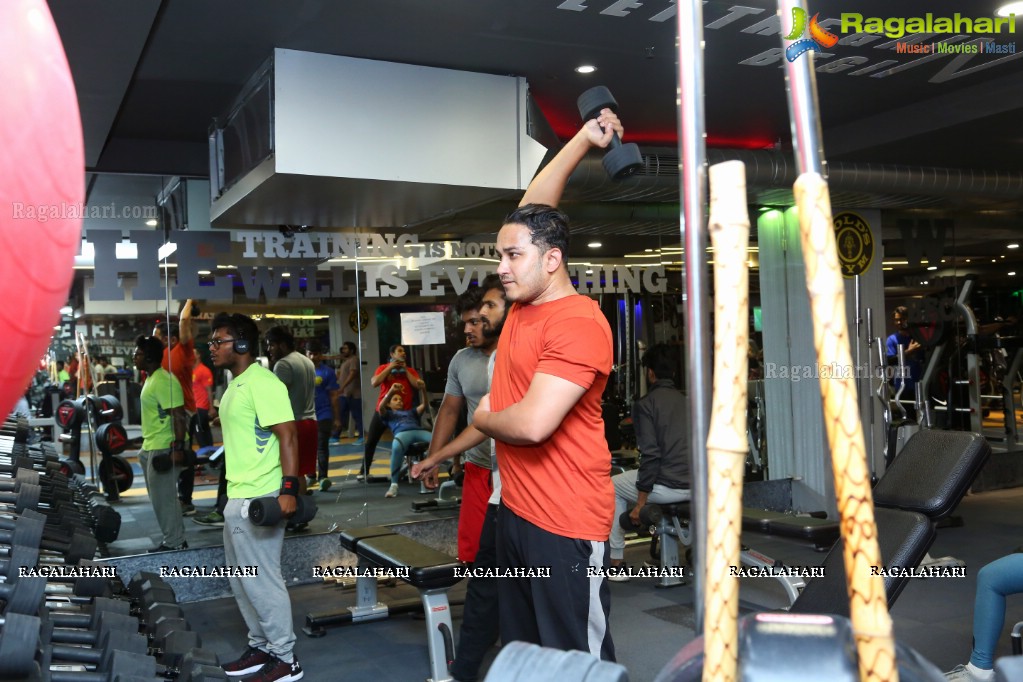 Gold's Gym 1st Anniversary Celebrations, Banjara Hills, Hyderabad