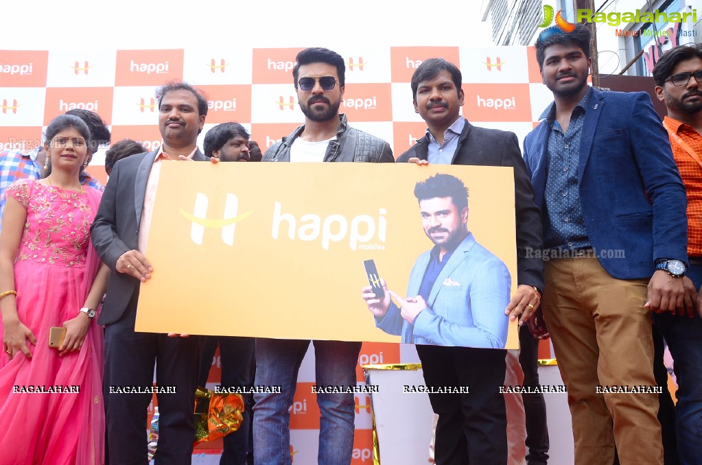 Happi Mobiles 25th Store Launch by Ram Charan at Chandanagar, Hyderabad