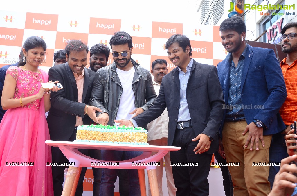 Happi Mobiles 25th Store Launch by Ram Charan at Chandanagar, Hyderabad