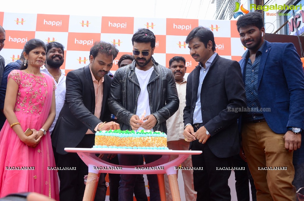 Happi Mobiles 25th Store Launch by Ram Charan at Chandanagar, Hyderabad