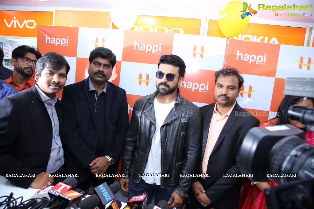 Happi Mobiles 25th Store Launch by Ram Charan at Chandanagar, Hyderabad