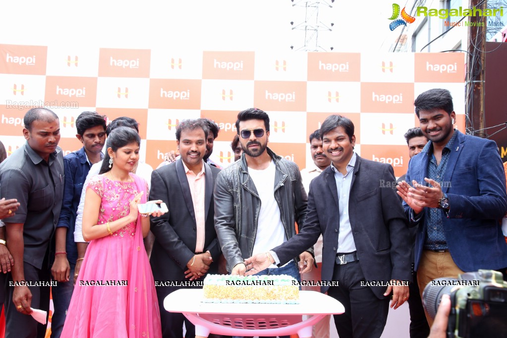 Happi Mobiles 25th Store Launch by Ram Charan at Chandanagar, Hyderabad