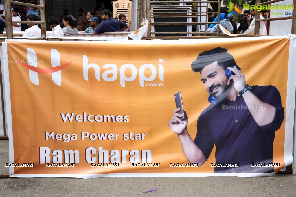 Happi Mobiles 25th Store Launch by Ram Charan at Chandanagar, Hyderabad