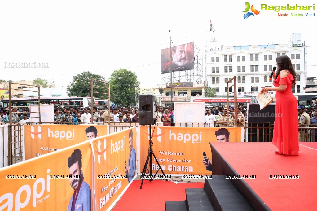 Happi Mobiles 25th Store Launch by Ram Charan at Chandanagar, Hyderabad