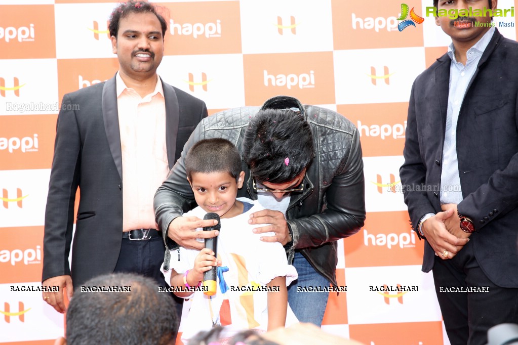 Happi Mobiles 25th Store Launch by Ram Charan at Chandanagar, Hyderabad