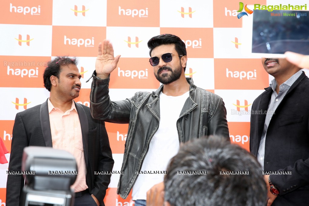 Happi Mobiles 25th Store Launch by Ram Charan at Chandanagar, Hyderabad