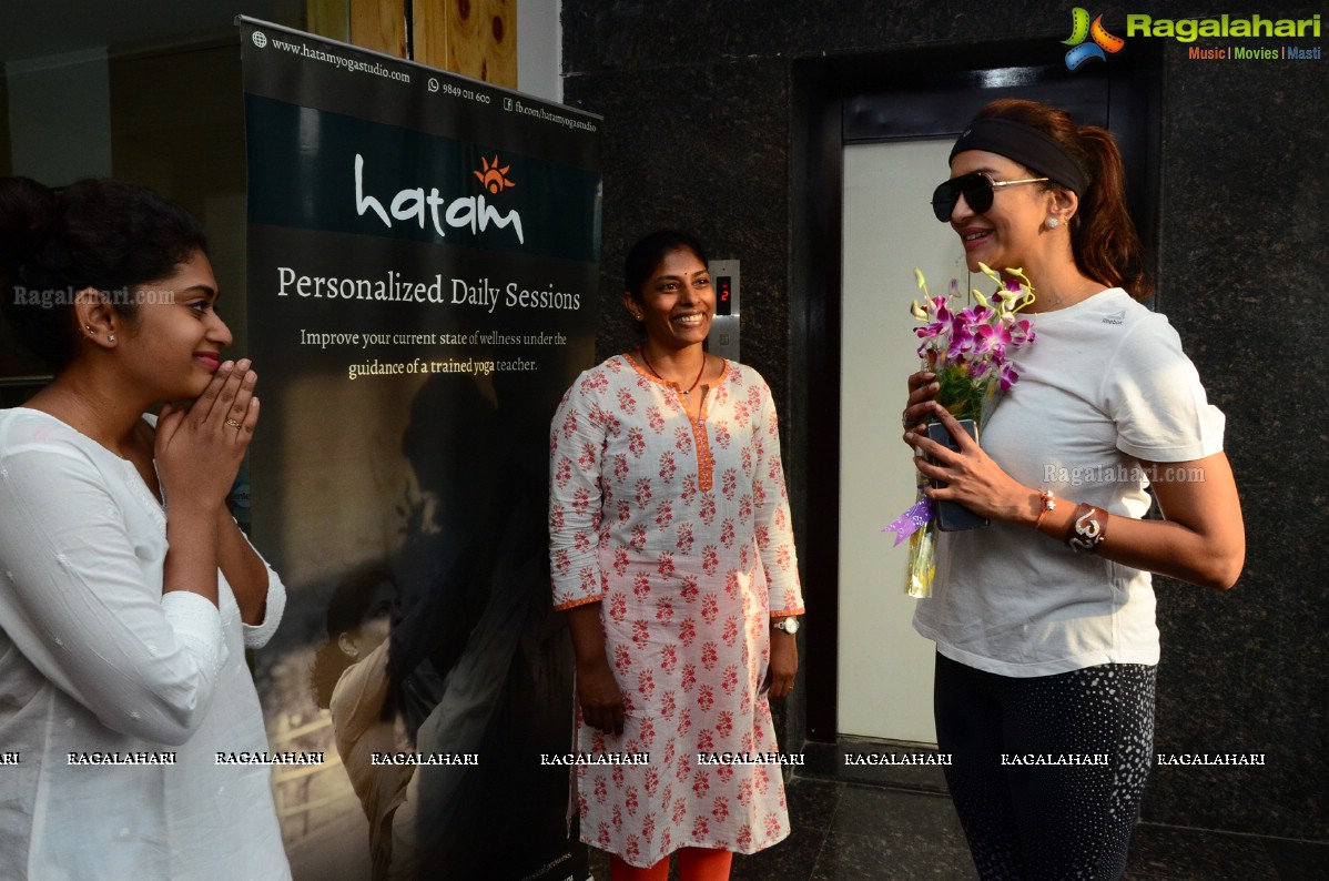 Lakshmi Manchu at Hatam Yoga Studio