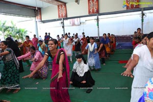 Catherine Tresa participates in Intl Yoga Celebrations