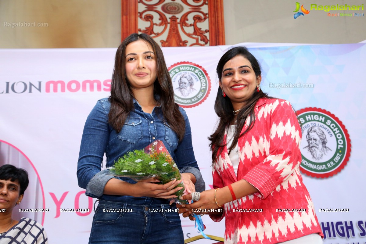 Catherine Tresa participates in 4th Intl Yoga Celebrations by MillionMoms and Tagore High School