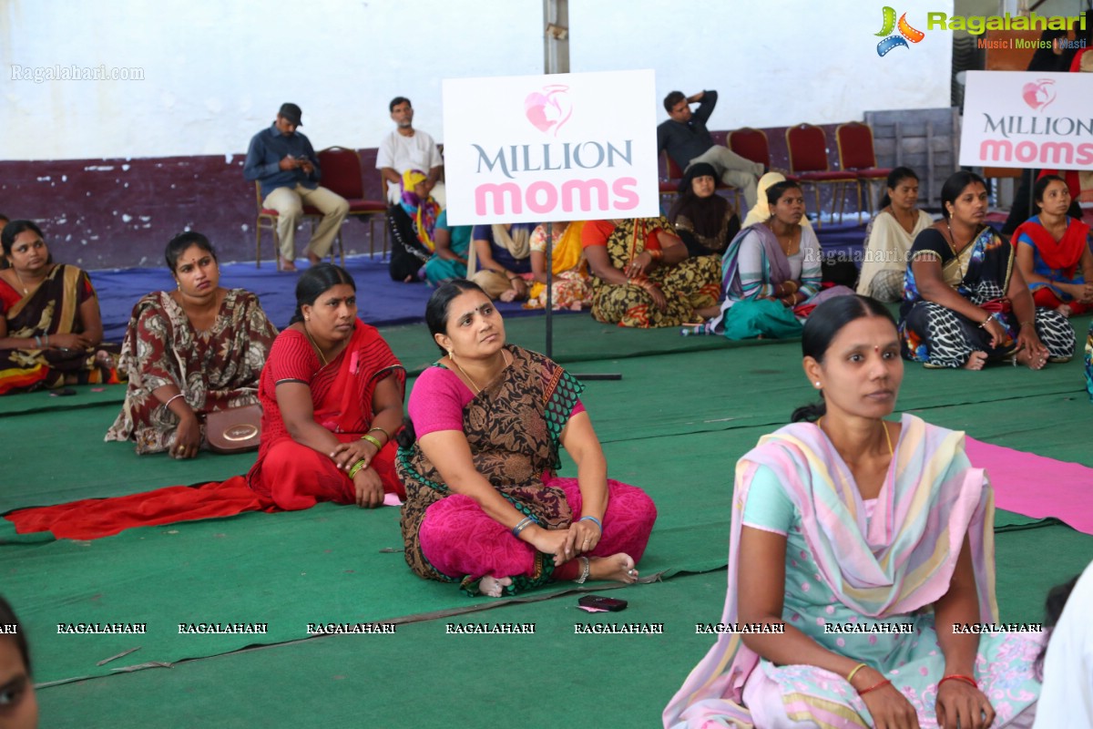 Catherine Tresa participates in 4th Intl Yoga Celebrations by MillionMoms and Tagore High School