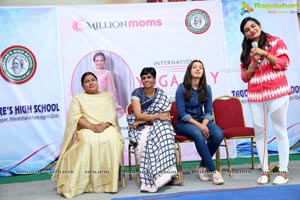 Catherine Tresa participates in Intl Yoga Celebrations