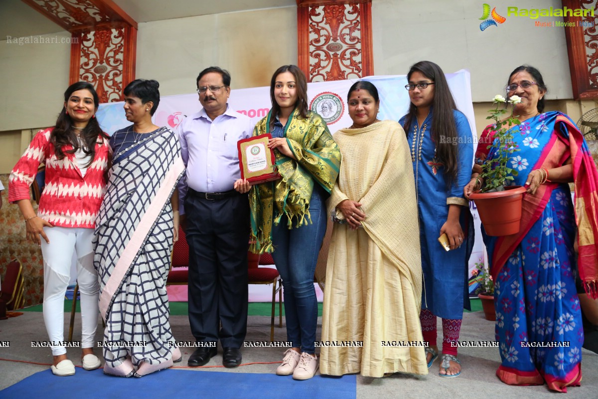 Catherine Tresa participates in 4th Intl Yoga Celebrations by MillionMoms and Tagore High School