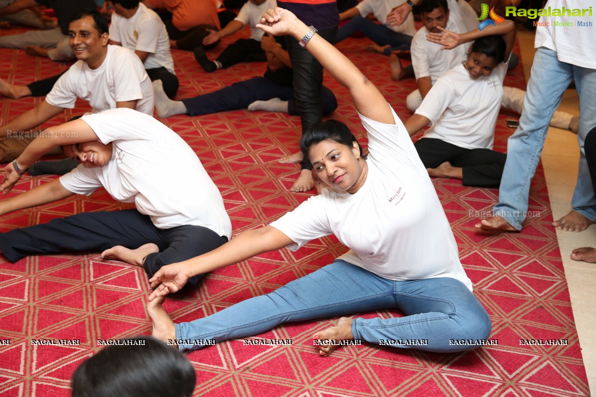 Yoga Demonstration on The Occasion of Yoga Day at Mercure 